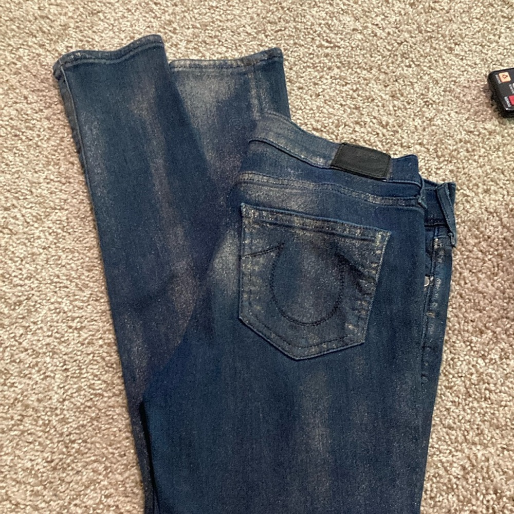 True Religion Blue Skinny Jeans Classic Style